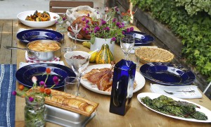 A typical Thanksgiving meal of 2013