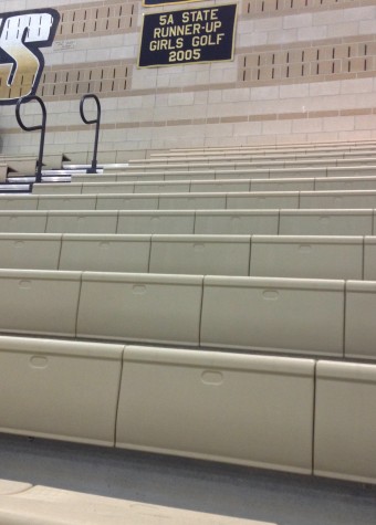 The back of the student section at the Monarch girls' basketball game on February 10th against Fairview.