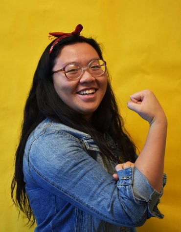 Vicky Vien poses as Rosie the Riveter. She has helped the Making HERstory club push for women's rights in the MHS community