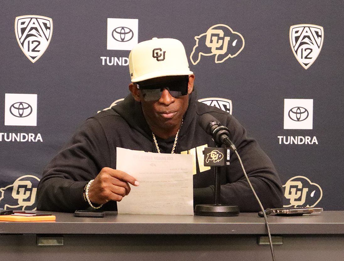 Deion Sanders answers media questions during
His post-practice press conference on Tuesday, September 26th. Sanders spoke about the recent game against Oregon.