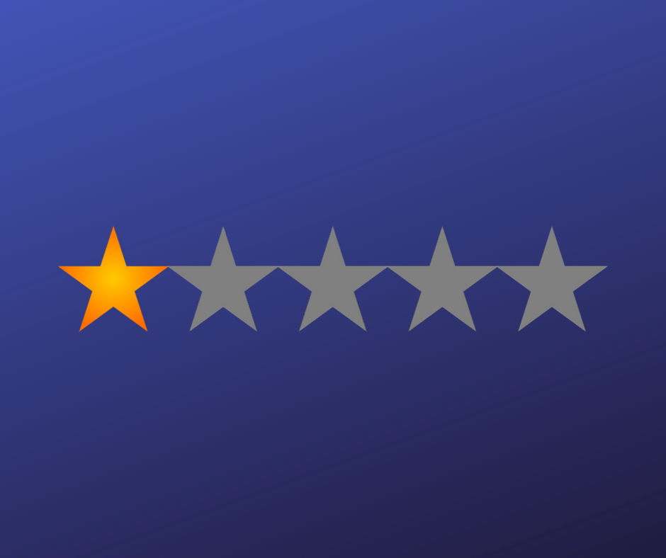 One star reviews